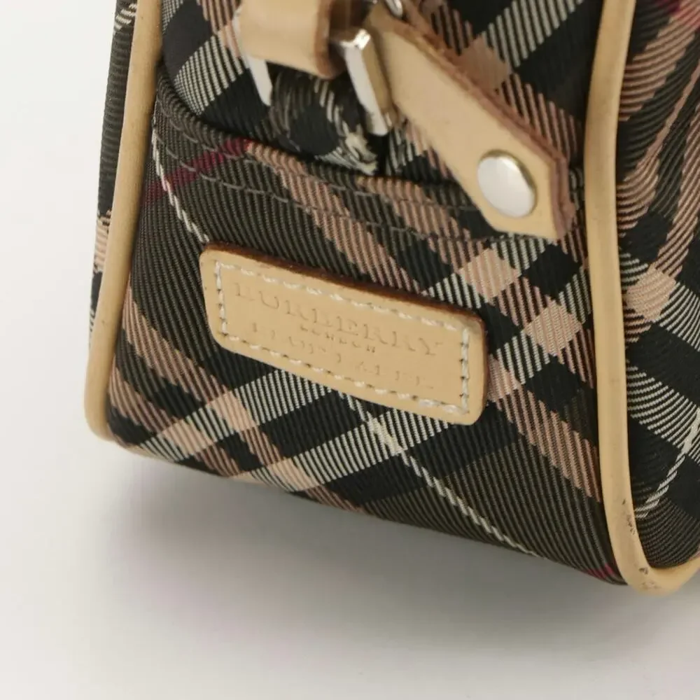 Authenticated Burberry Blue Label Nova Check Nylon Canvas & Leather Purse